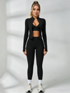 Deep V Back Seamless High-rise Tracksuit