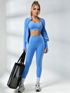 Contrast Color Stripes Zipper Tracksuit
