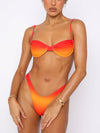 ZASUWA Female Sexy Ombre Contrast Color Bikini Set