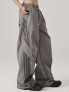 ZASUWA Female Pocket Casual Cargo Quick Dry Stripe Pants
