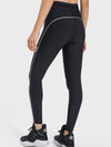 ZASUWA Female Contrast Color Elastic Tight Push Up Design Leggings