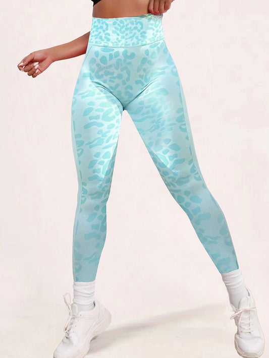 ZASUWA Female Leopard Print Scrunch Bum Legging