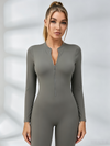 Backless Zipper Hollow Out Scrunch Bum Jumpsuit