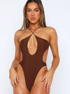 ZASUWA Female Sexy Cross Hollow Out Beach One Piece