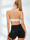 Wave Point Halter With Chest Pads Short Tracksuit