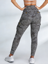 Camouflage Pocket Elastic Tight Leggings