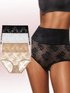 ZASUWA Female Sexy Solid Color Mesh Lace Panties