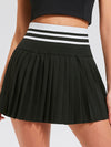 ZASUWA Female Contrast Color Quick Dry 2 in 1 Tennis Skirts