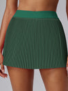 ZASUWA Female Solid Color Quick Dry 2 in 1 Tennis Skirts
