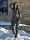 ❤ZASUWA Female Trendy Zipper Peach Booty Jumpsuit