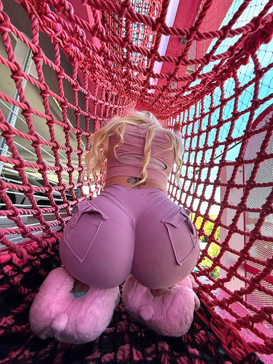 ZASUWA Female Elastic Hip Lifting Yoga Fitness Shorts