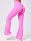 ZASUWA Female Deep V Back Scrunch Bum Flare Pants