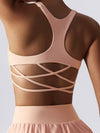 ZASUWA Female Pleated 2 In 1 Cross Back Tennis Skirts Suits