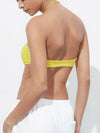 ZASUWA Female Halter Folds Backless Sports Bras
