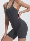 ZASUWA Female Sexy Cutout Zipper Booty Romper