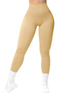 ZASUWA Female Seamless Ribbed Solid Color Quick-dry Leggings