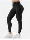 ZASUWA Female High-waisted Seamless Elastic Tight Quick Dry Hip-lift Leggings