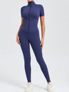 ZASUWA Female Zipper Stand Collar Jumpsuit