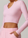 ZASUWA Female Sexy V Collar Long Sleeves