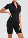 ZASUWA Female Zipper Stand Collar Romper