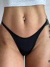ZASUWA Female Sexy Silk Solid Color Print T-Back Panties