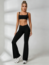 Sexy V-shape Waist Flare Backless Short Tracksuit
