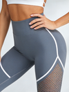 Super sexy Leggings mit Netzstoff und Kontraststreifen