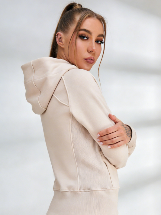 Pocket Zipper With Hat Jacket