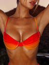 ZASUWA Female Sexy Ombre Contrast Color Bikini Set