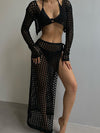ZASUWA Female Sexy Fishnet Without Bikini Set Swimwear Cover-up Dress