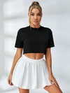 Crop Top Flower Shorts 2-Pieces Short Tracksuit