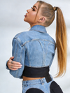 Feamle Denim Cropped Jacket