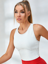 U Collar Backless Metal Tank