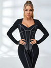 Tummy Control Zipper Hip-lift Jumpsuit
