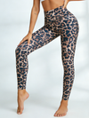Leopard Deep V Back Scrunch Bum Leggings