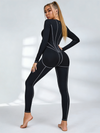 Tummy Control Zipper Hip-lift Jumpsuit