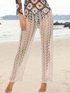 ZASUWA Female Sexy Fishnet Hollow Out Beach Pants Swimwear Cover-up Without Bikini Set