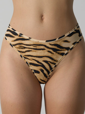 ZASUWA Female Tiger Stripes Print Panties