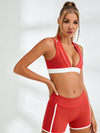 Contrast Color Stripes Tracksuit