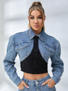 Feamle Denim Cropped Jacket