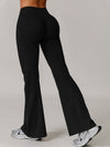 ZASUWA Female Solid Color Flare High-rise Leggings