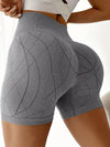 ZASUWA Female Quick Dry Natural Texture Print Scrunch Bum Booty Shorts