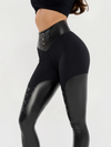 Crisscross-Leg PU Butt-Lifting Skinny Pants