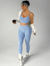 ZASUWA Female V-shaped Waist Ribbed Push Up Design Scrunch Bum Hip-lift Tracksuit