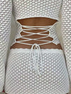 ZASUWA Female Solid Color Sexy 2-Pieces Fishnet Without Bikini Set Cover Up