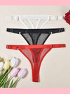 ZASUWA Female Mesh Solid Color Panties