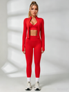 Deep V Back Seamless High-rise Tracksuit