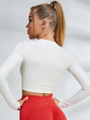 Quick-dry Round Collar Long Sleeves