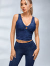 ZASUWA Female Faux Denim Quick Flare Tracksuit