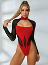 Sexy Sheer Mesh Elastic Tight Bodysuit